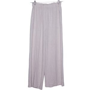 TYSA Linen Blend Wide Leg Trousers Oatmeal Lightweight Linen Casual Women's 2